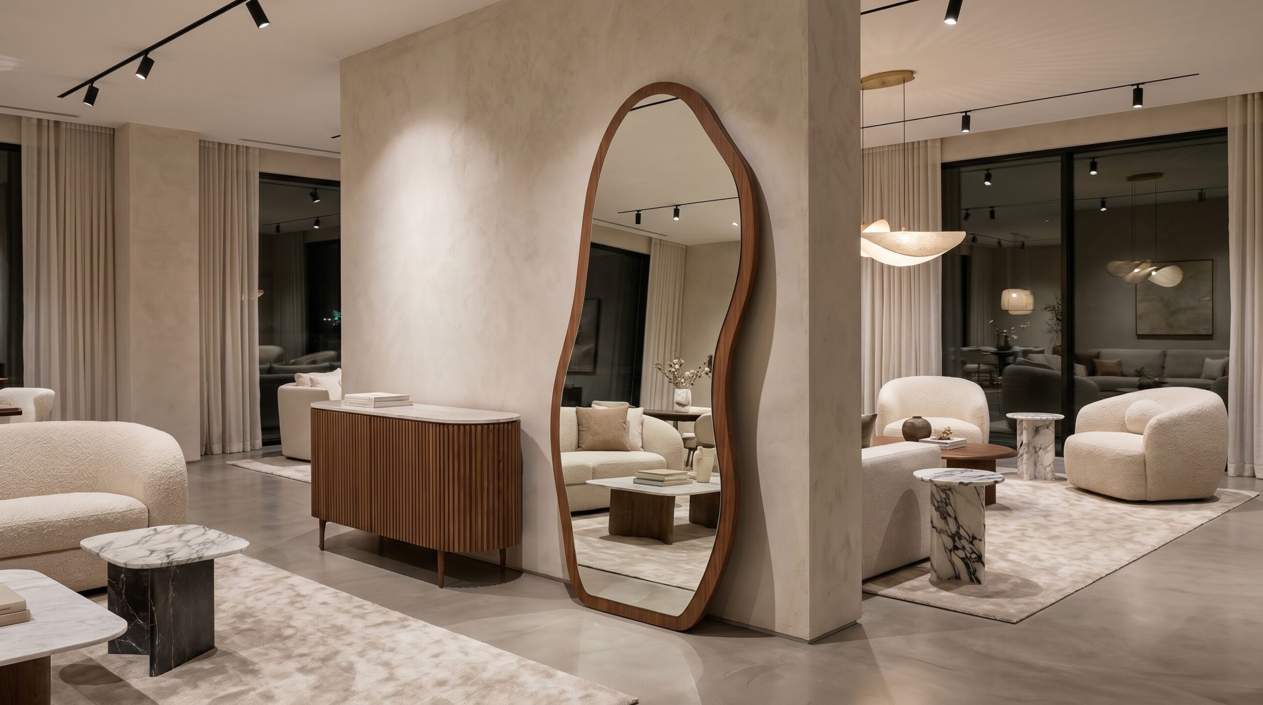 MODERN WAVY MIRROR