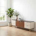 MODERN FLUTED TV CONSOLE